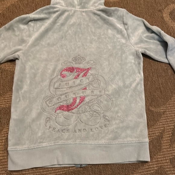 Juicy Couture little girl velour hoodie size 10, used but in good condition 🔥Y2K - Picture 1 of 7